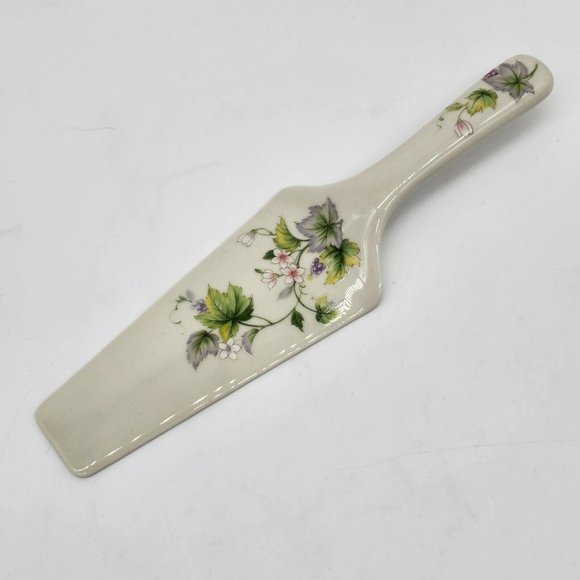 Andrea by Sadek Serving Plate and Pie Server Floral Vines - Picture 2 of 5